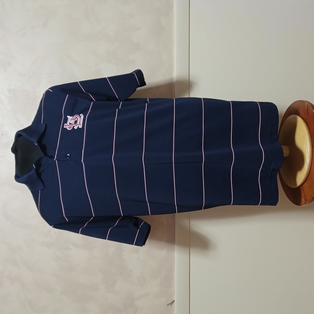 Antigua mens shirts size Large with St. Louis is logo in navy blue
